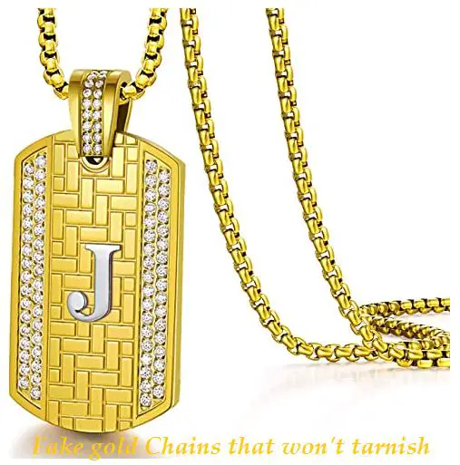 fake gold chains that wont tarnish