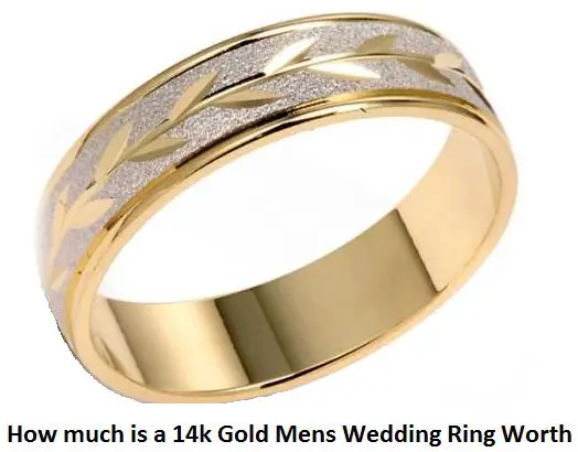 how much is a 14k gold mens wedding ring worth