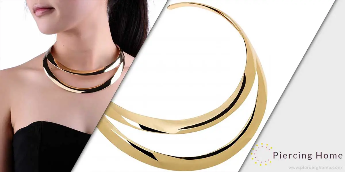 Jerollin Gold/Silver Choker Collar Necklaces for Women
