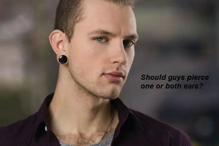 Which ear does a man wear an earring