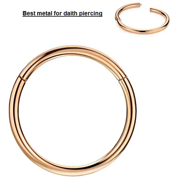 best metal for daith piercing