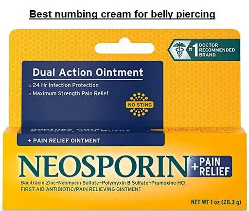 best numbing cream for belly piercing