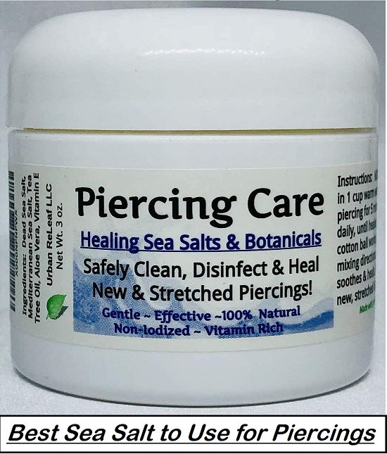 best sea salt to use for piercings