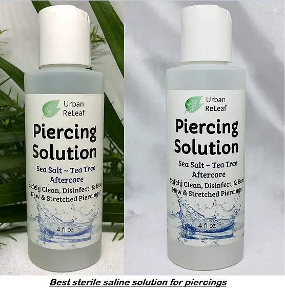 best sterile saline solution for piercings