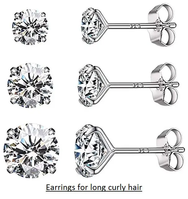 earrings for long curly hair