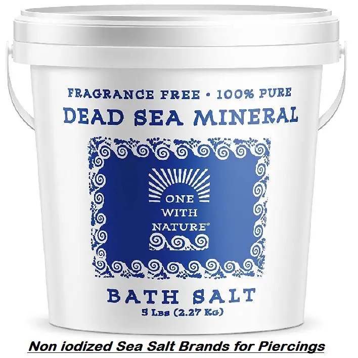 non iodized sea salt brands for piercings