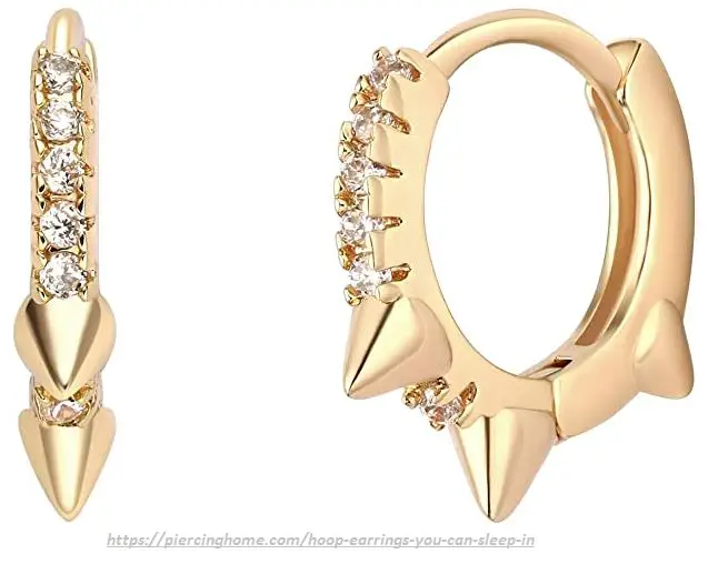 diamond hoop earrings rose gold
