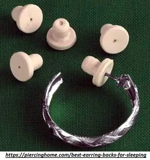 silicone button earring backs