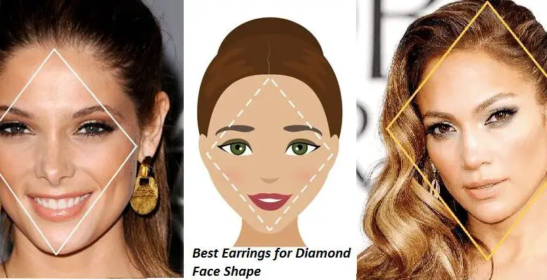 Best Earrings for Diamond Face Shape