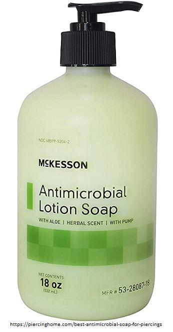 antimicrobial lotion soap for piercings