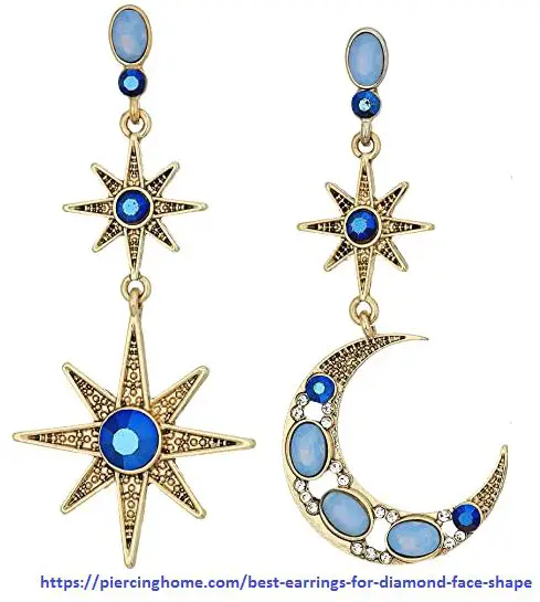 crystal drop earrings diamond