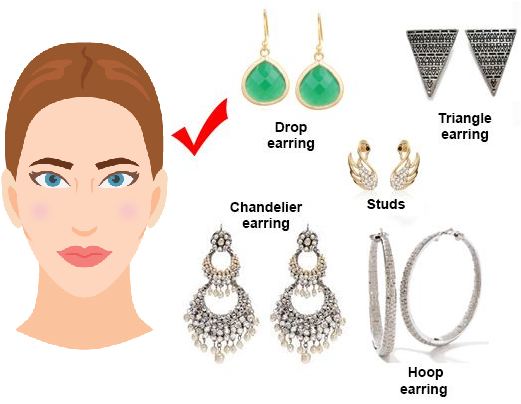 earrings for oval shaped face