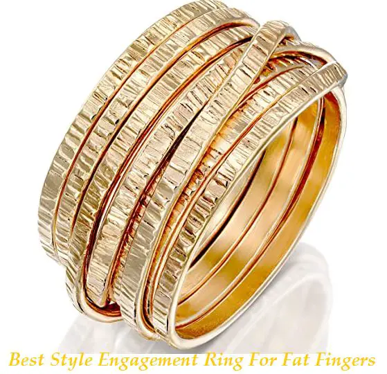 best style engagement ring for fat fingers