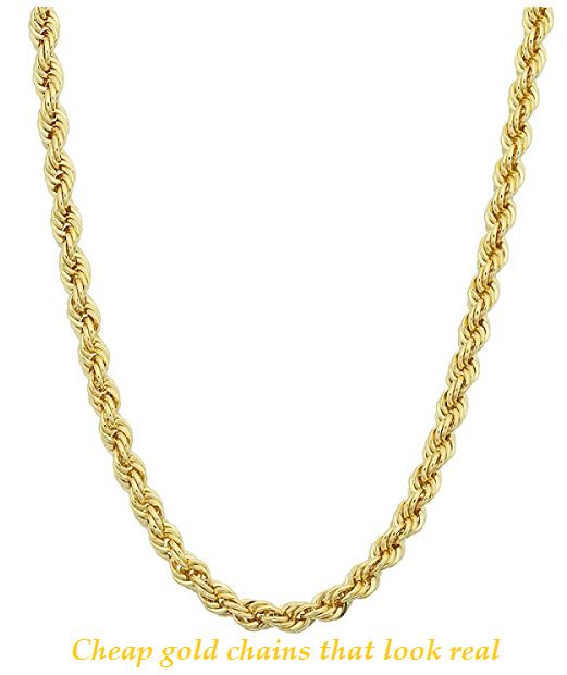 cheap gold chains that look real