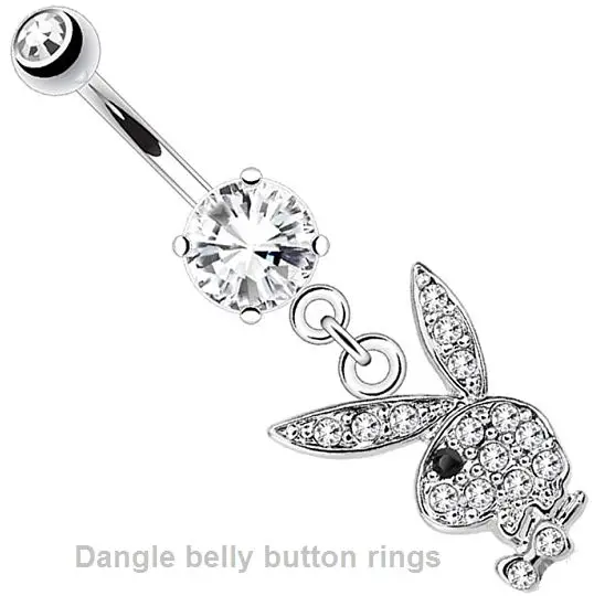 dangle belly button rings