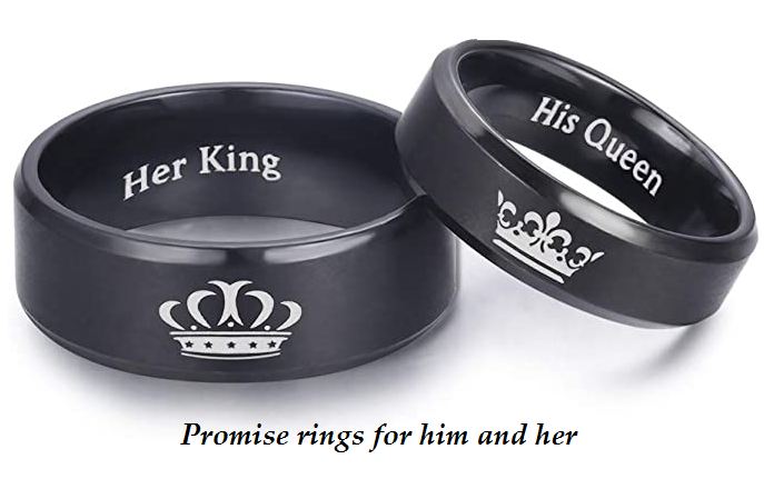 promise rings for him and her