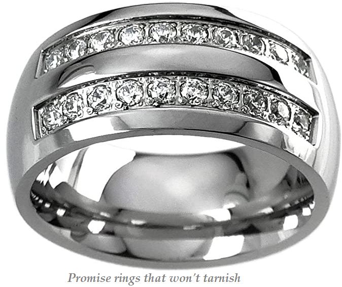 promise rings that wont tarnish