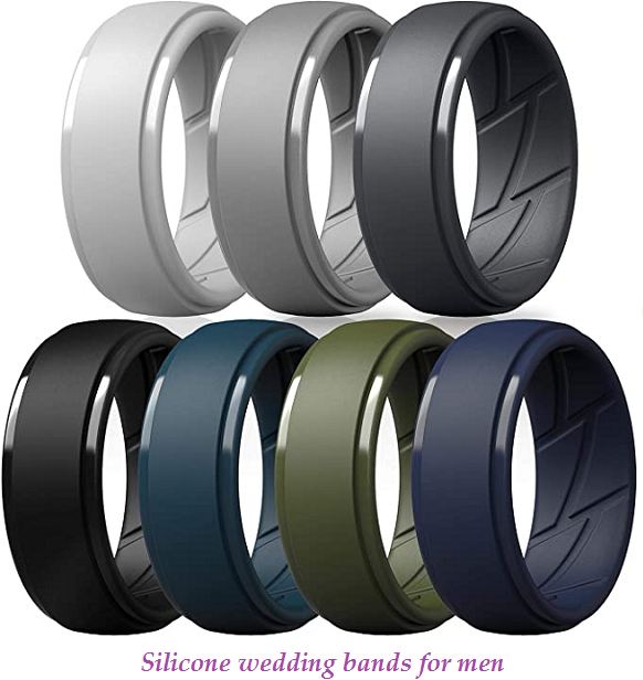 silicone wedding bands for men