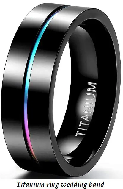 titanium ring wedding band