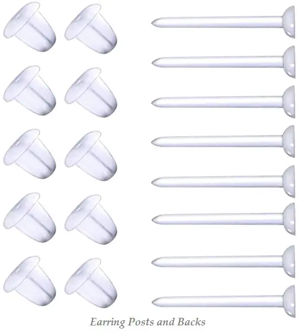 Ruifan Ball Flat Flexible Bioplast PVC Plastic Blank Ear Nose Pin Bone Stud Nickel Free Earrings Piercing Retainers 20G