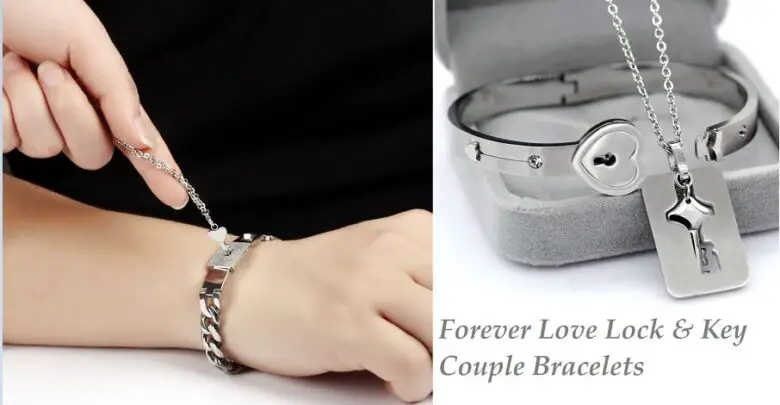 Forever Love Lock & Key Couple Bracelets