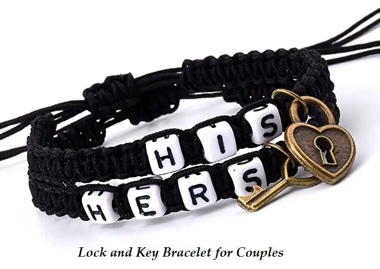 Lock and Key Bracelet for Couples