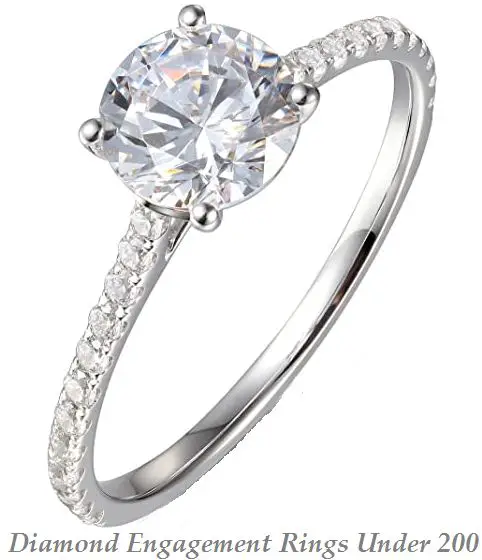 diamond engagement rings under 200