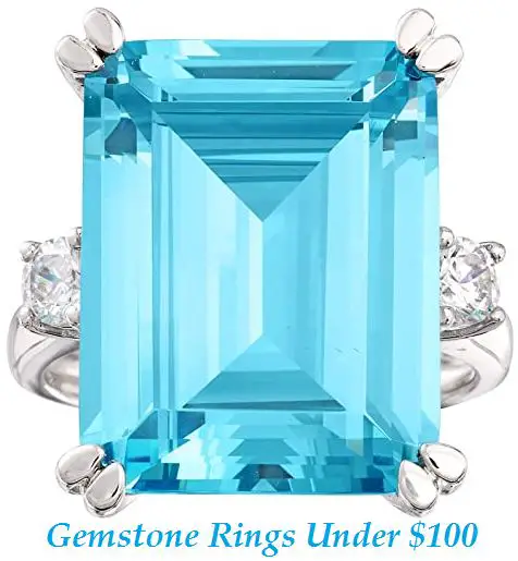gemstone rings under $100