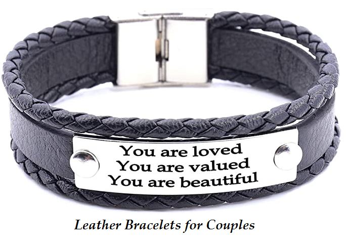 leather bracelets for couples