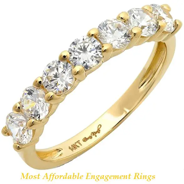 most affordable engagement rings