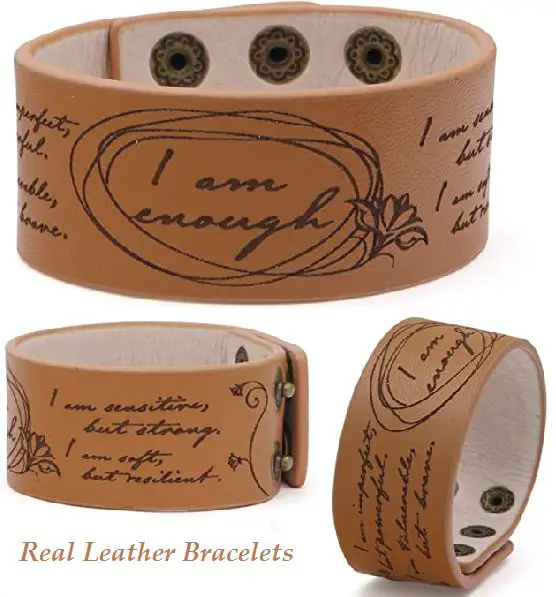 real leather bracelets