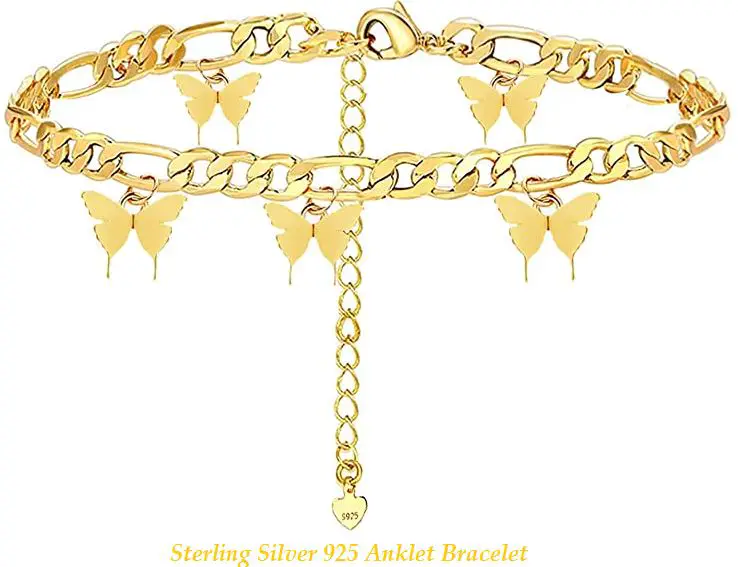 sterling silver 925 anklet bracelet