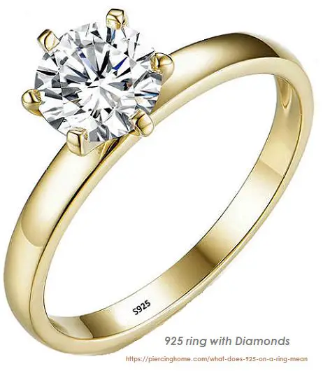 925 ring with Diamonds (Heading 9)