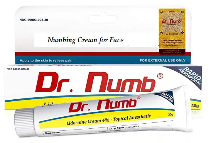 numbing cream for face