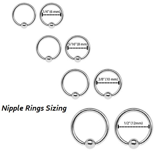 Nipple Rings Sizing