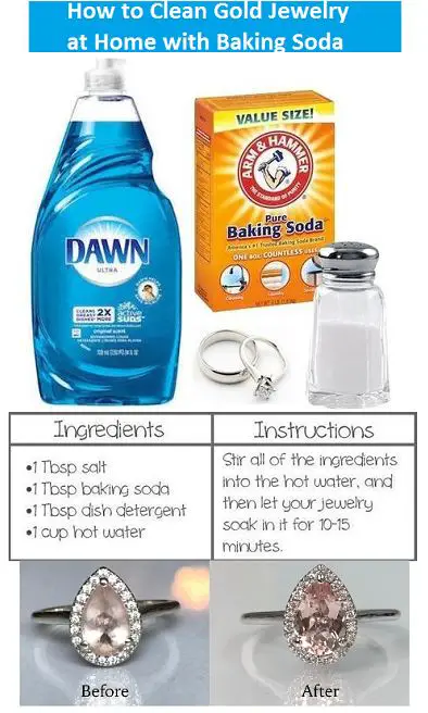 How to clean jewelry at home with hot sale baking soda