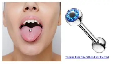 Tongue Ring Size When First Pierced