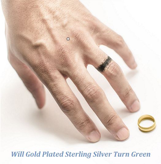 Will gold plated sterling silver turn green