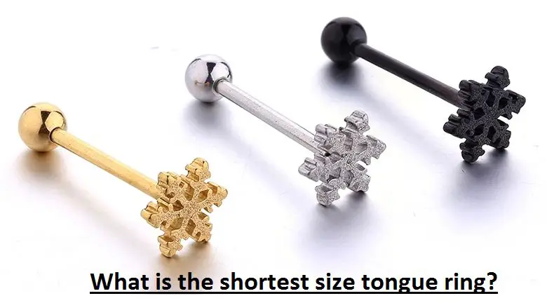 what is the shortest size tongue ring