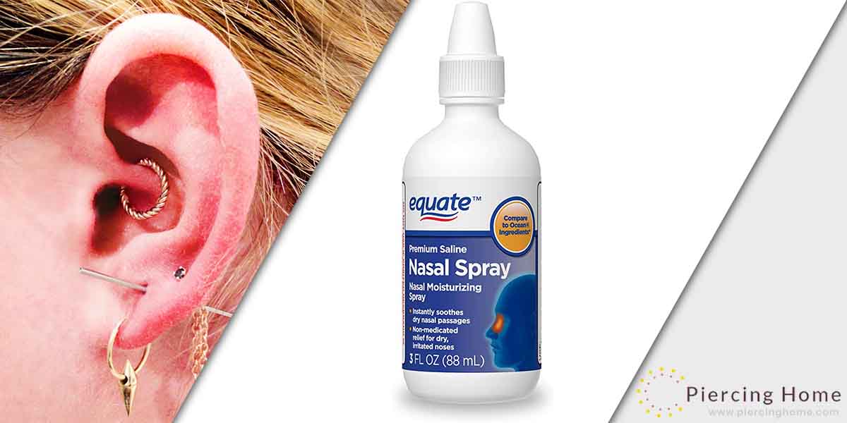 Can I Use Saline Nasal Spray for My Ear Piercing?