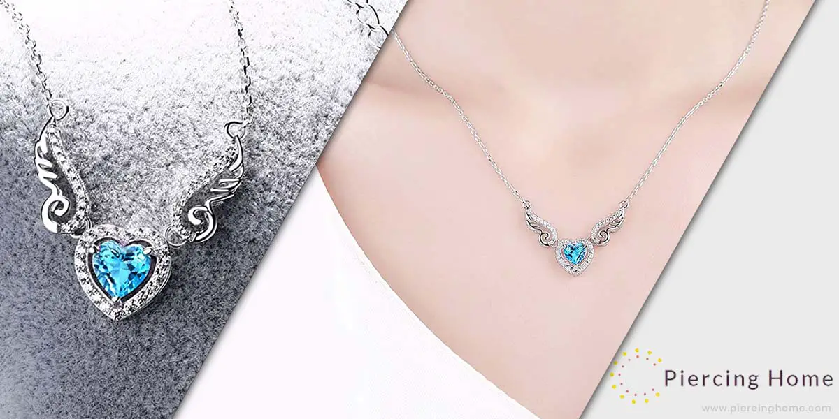 HXZZ FINE JEWELRY 925 STERLING SILVER Natural Gemstone Necklace