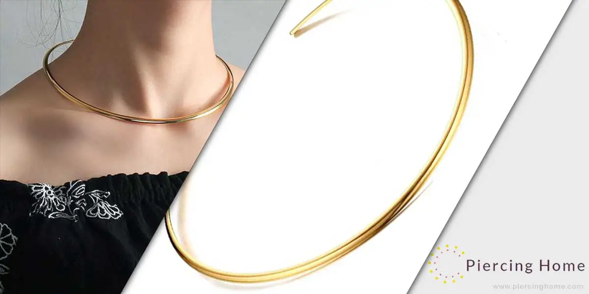 JAJAFOOK Minimalist Round Gold Bar Necklace