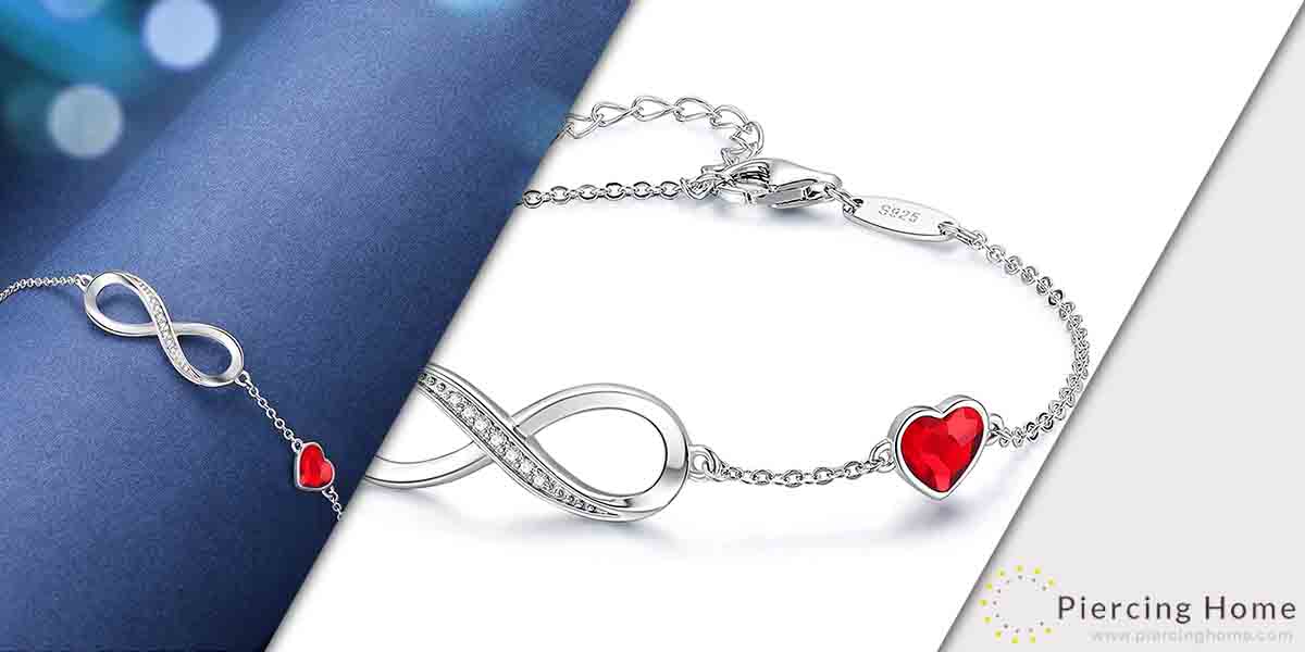 CDE Infinity Heart Symbol Charm Bracelet for Women