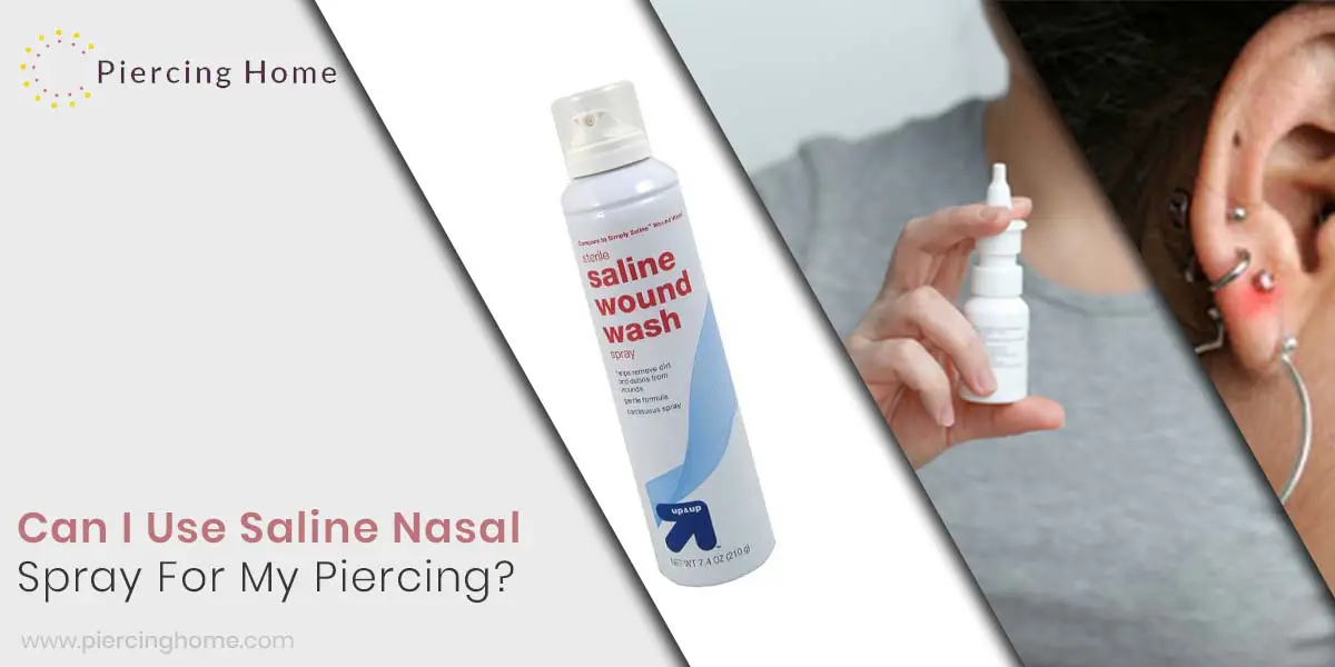 Saline nasal sale spray for piercing