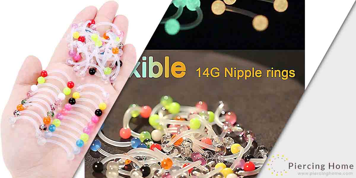 Prjndjw 14 G 16mm 48pcs Glow In The Dark Flexible Plastic Nipple